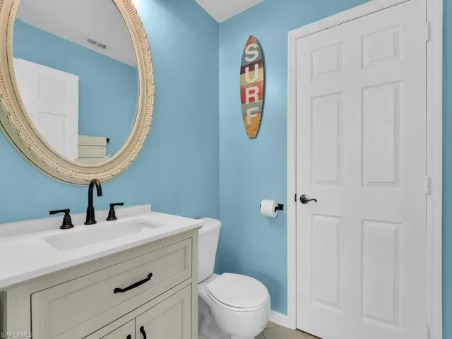 Powder Room Off Of Foyer