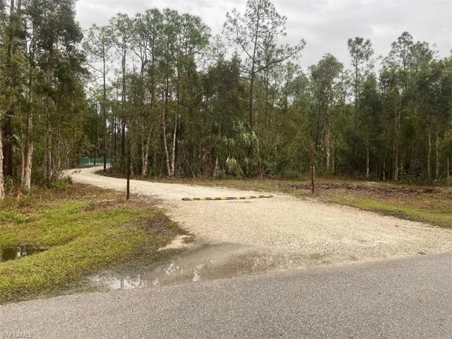 Driveway into lot from North side