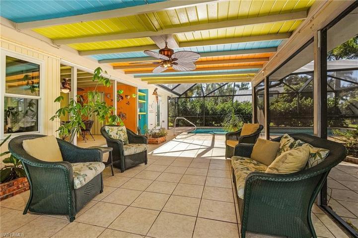 Entertaining near pool area