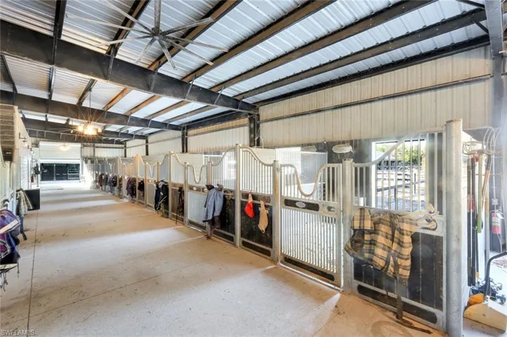 Luxury horse barn
