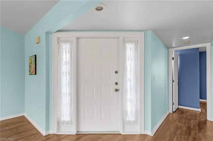 Inside entry to home.