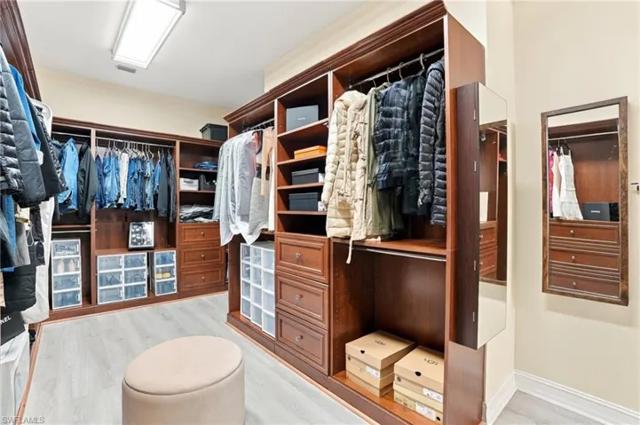 Lots of Drawers and hanging for a grand primary closet