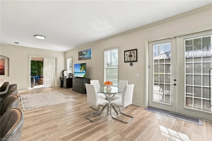 Living Room open to Dinette Eat in Area
