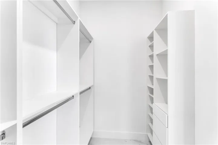 View of spacious closet