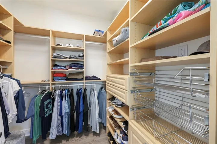 Primary closet