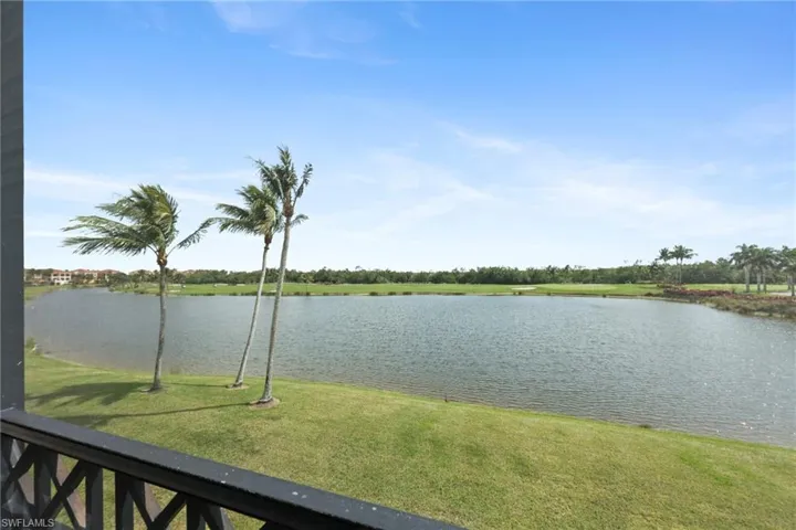 Lake and golf course views