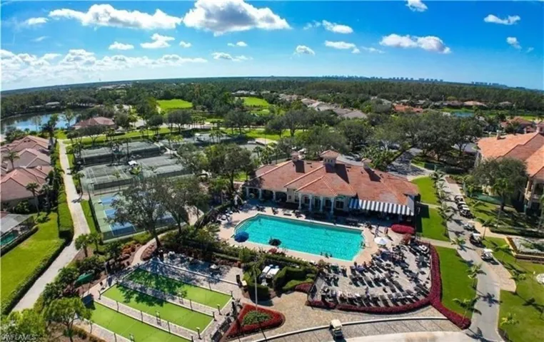 Birds eye view of property