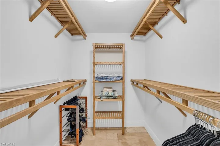Walk in closet, lots of storage space