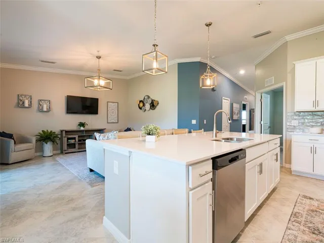 Kitchen Open To Family Room