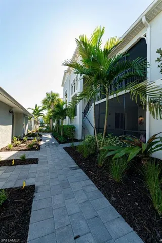 Lush Landscaping Approaching the Condo