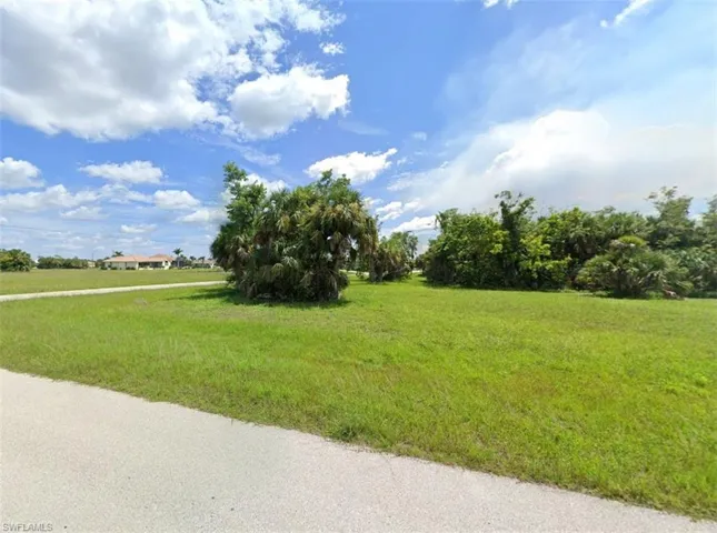 View of grassy lot