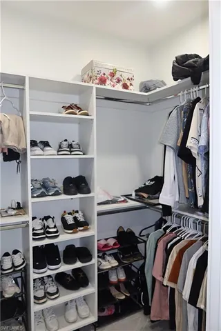 View of spacious closet