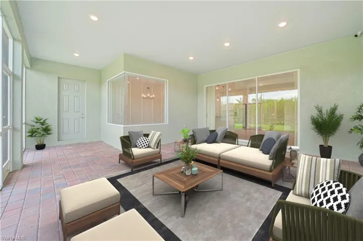Entended lanai with half bath