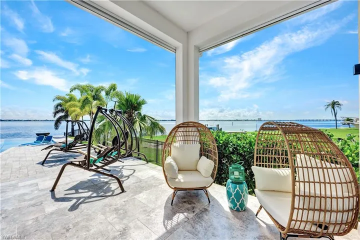 guest terrace with river view