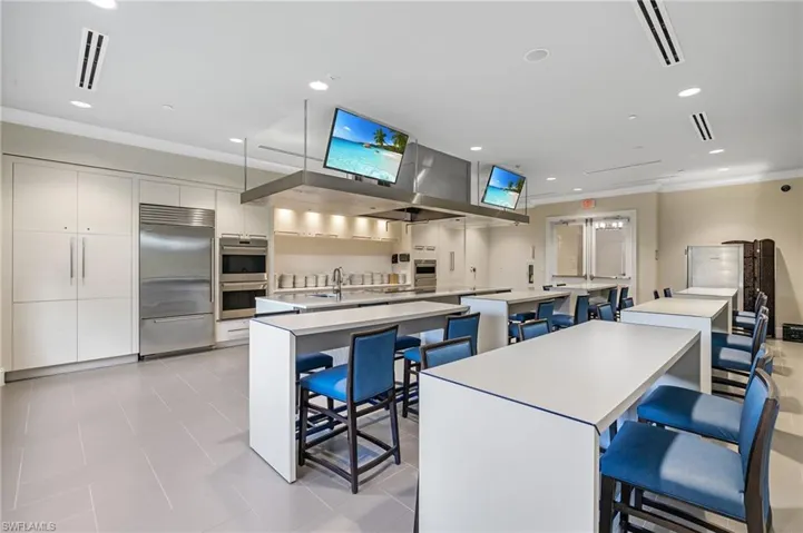 Enjoy cooking classes at the clubhouse test kitchen!.
