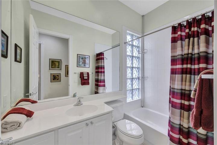 Guest bathroom has Shower Tub Combo
