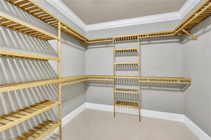 2 Huge walk in Closets in Master