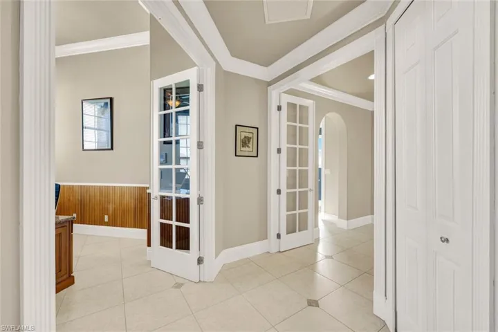 French Doors to Master and Office