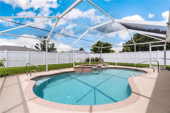 Re-surfaced, salt water pool