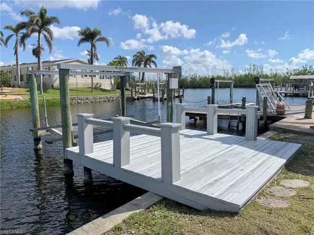 View of dock with great open water views
