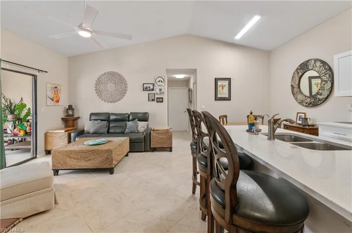 Kitchen,  Living area & Dining Room