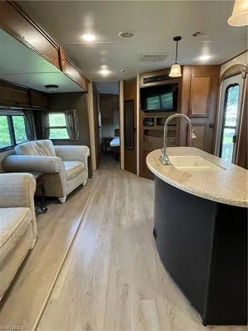 Inside camper