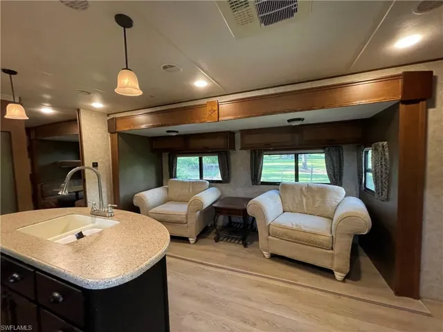 Inside camper