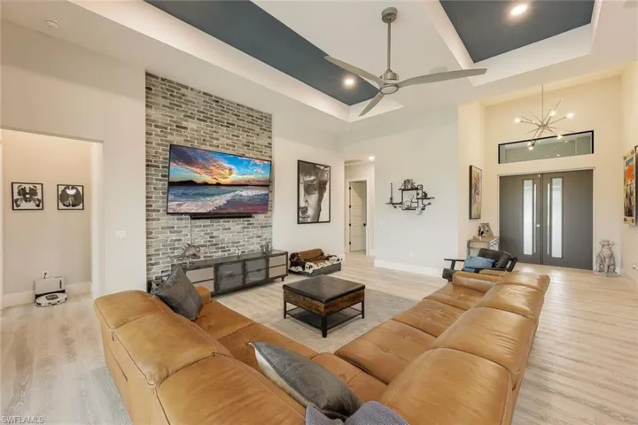 Custom Brick TV Niche