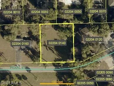 Aerial view of property's location