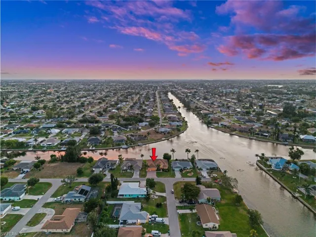 Aerial Evening View