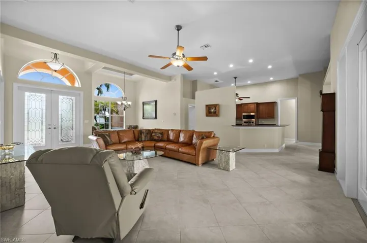 Extra tall ceilings in the living room