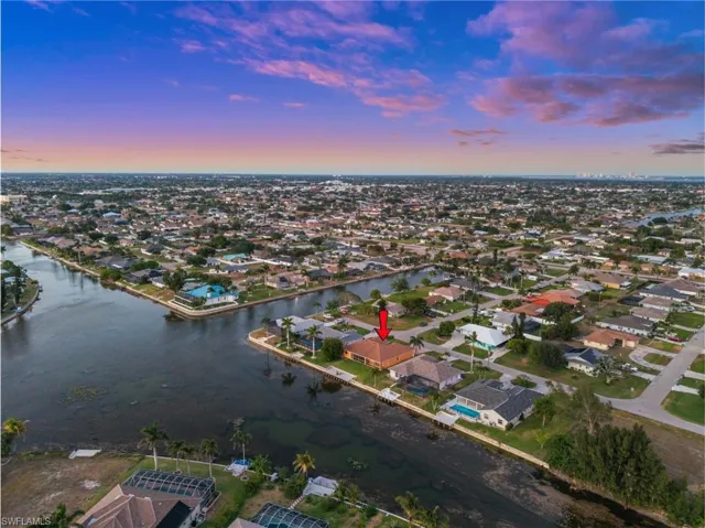 Aerial Evening View