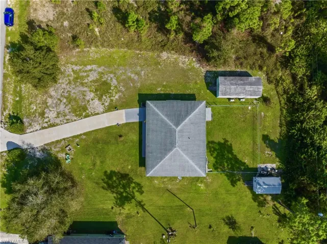 Birds eye view of property