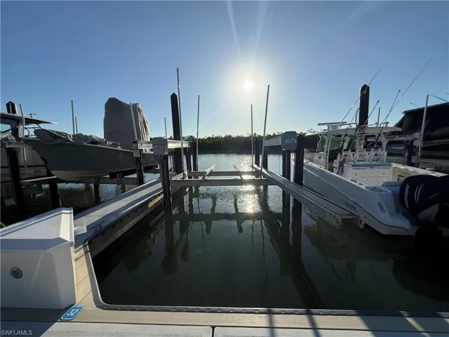 WS-32, 44'Lx15'W 16k Lbs. Boat Lift, Concrete Floating Docks