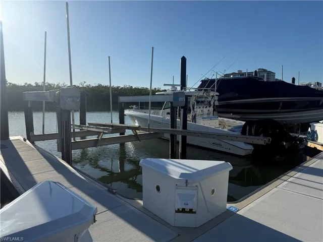 WS-32, 44'Lx15'W 16k Lbs. Boat Lift, Concrete Floating Docks