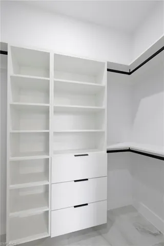 View of spacious closet
