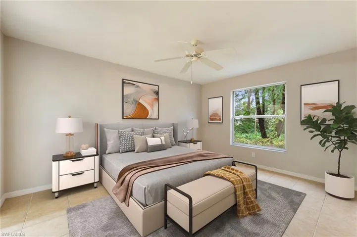 28330 Pine Haven Way Unit 67 Bonita Springs FL 34135 - Virtually staged Owner's bedroom