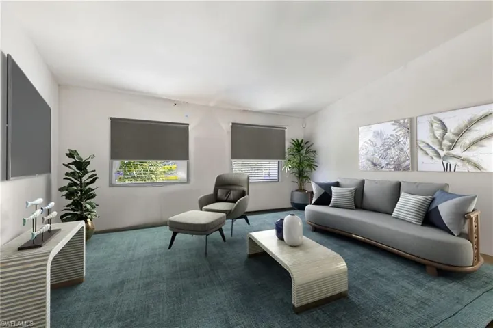 Virtually Staged Family Room