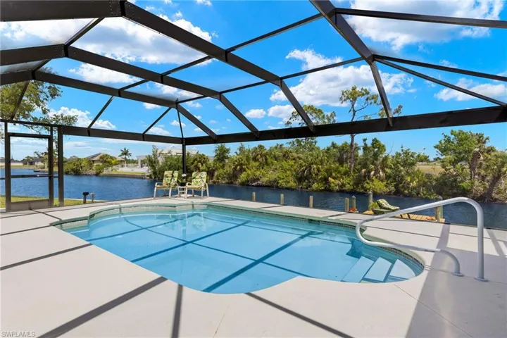 Saltwater Pool with unobstructed view of intersecting canals