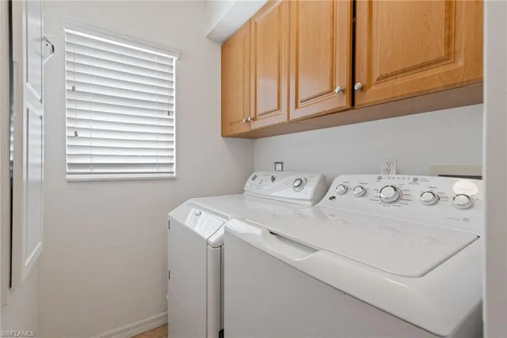 Laundry room in house