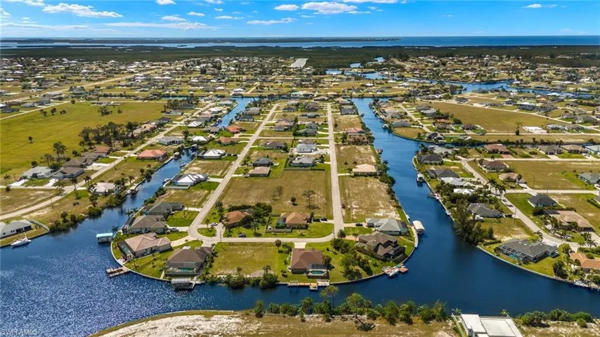 View of bay in distance