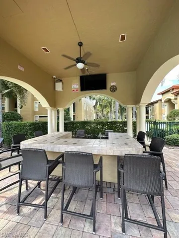 Poolside Bar with TV, fun social area