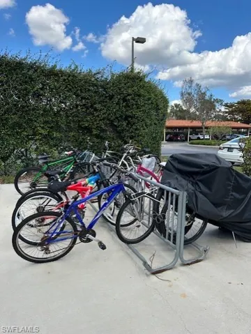 Bike Storage area by Tennis Courts