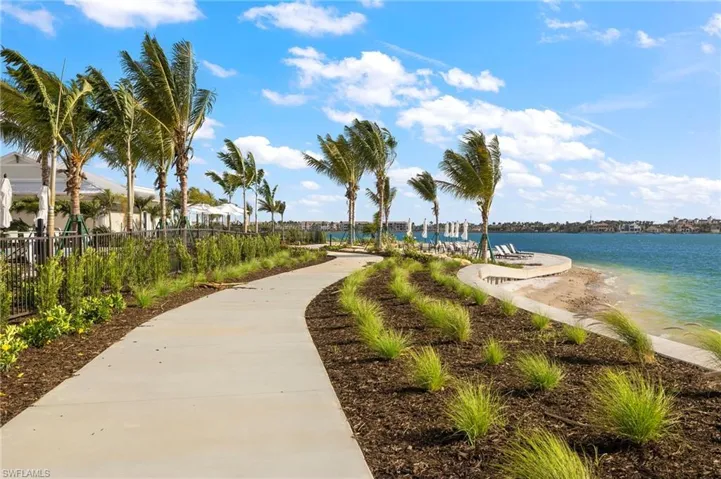 View of home's community featuring a water view