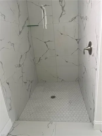 View of tiled spare room