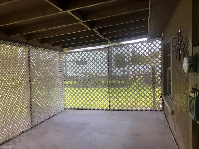 View of enclosed porch /patio