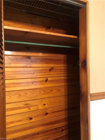 Cedar bedroom closet