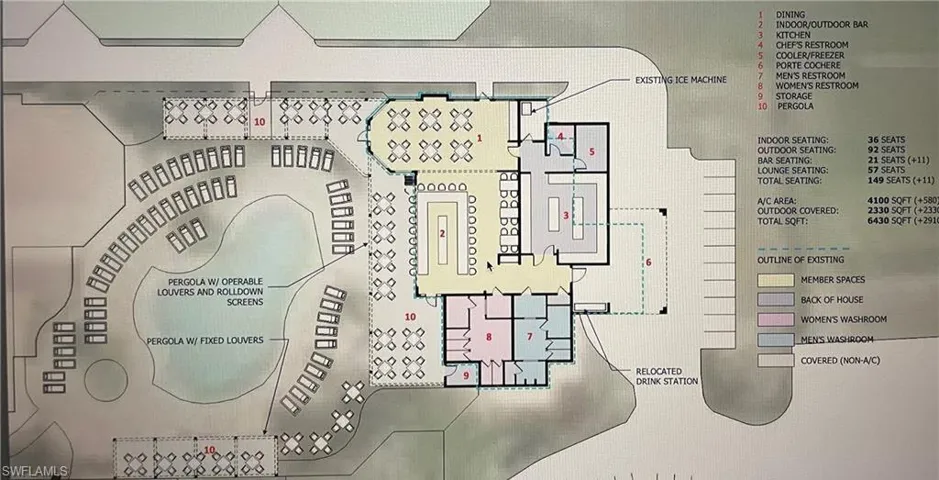 View of room layout