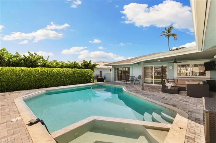 Large Pool with outdoor seating