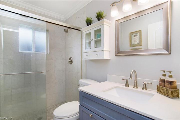 Guest bathroom has been nicely updated.